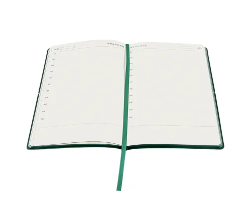 Ежедневник A5 недатированный Massimo в мягком переплёте, темно-зеленый