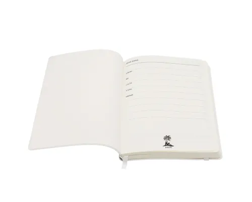 Ежедневник A5 недатированный Dante в мягком переплёте софт-тач, белый