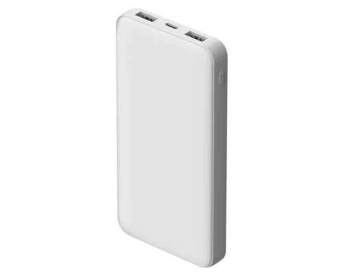 Внешний аккумулятор Polus, 10000 Mah, софт-тач покрытие, белый