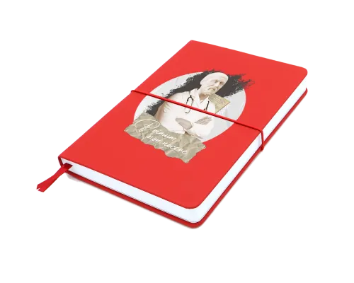 Блокнот A5 Veles в твёрдом переплёте, красный