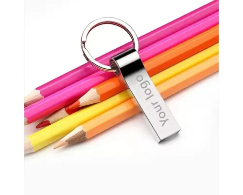 Флешка Ring rail 16 Гб, металл, серебро глянец