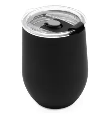 Термокружка с двойной стенкой SOFTO To Go софт-тач, черная