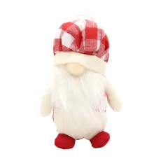 Новогоднее украшение рождественские гномы Виллен, красный