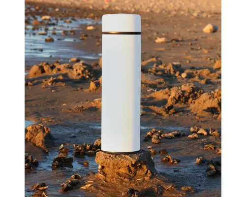 Термос Bronx софт-тач, белого цвета