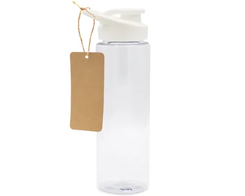 Пластиковая бутылка Ronny To Go с биркой, белая