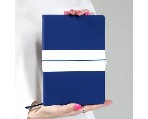 Блокнот A5 Veles в твёрдом переплёте, тёмно-синий