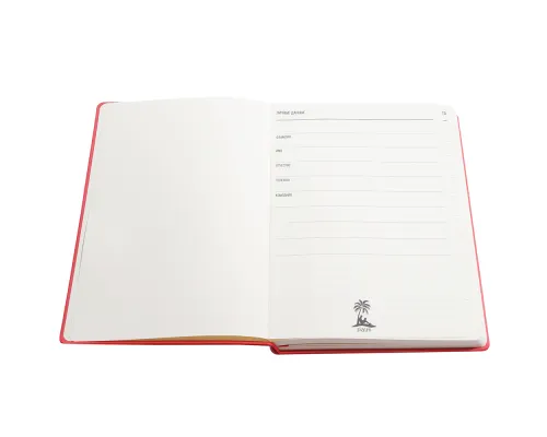 Ежедневник A5 недатированный Franco в мягком переплёте, красный