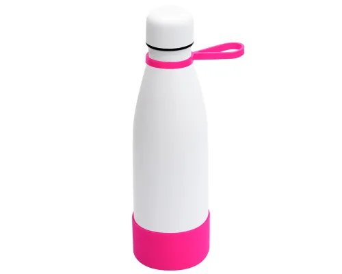 Термобутылка герметичная вакуумная Olivia To Go, белый/розовый