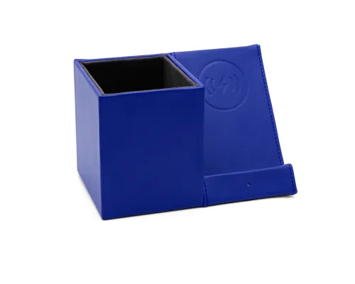 Настольный органайзер Elegans c беспроводной зарядкой, синий