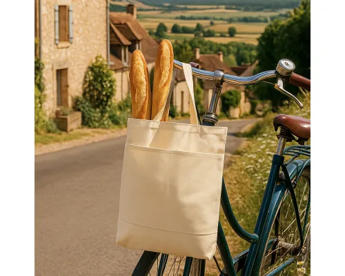 Сумка для покупок JETTA с карманами 325 г/м², натуральная