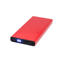 Внешний аккумулятор Höginn в металлическом корпусе, 10000mAh, красный.