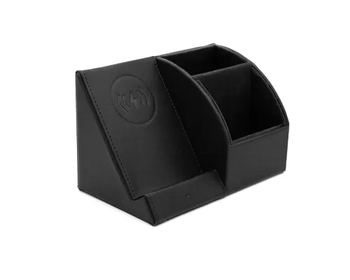 Настольный органайзер Prestige c беспроводной зарядкой, черный