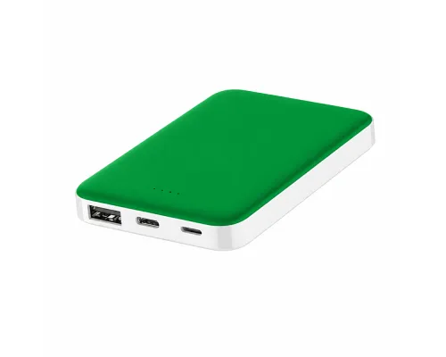 Внешний аккумулятор Fluffy, 5000 Mah, зеленый