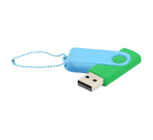 Флешка Designer To Go 2.0 USB 16Gb, зеленый/голубой