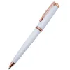 Ручка металлическая Betty, белая с золотом