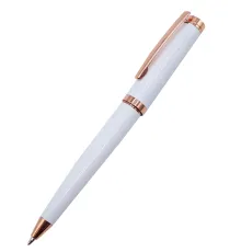 Ручка металлическая Betty, белая с золотом