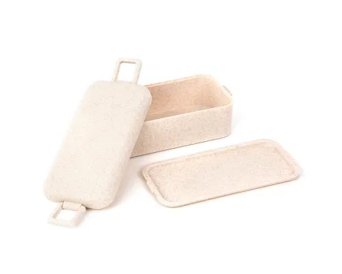 Ланчбокс (контейнер для еды) Bricker из пшеничного волокна, бежевый Ланчбокс (контейнер для еды) Bricker из пшеничного волокна, бежевый