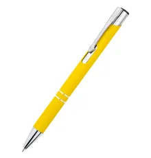Ручка металлическая Molly софт-тач, желтая