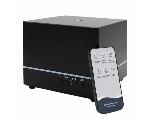 Светодиодный увлажнитель Wisdom с подсветкой гравировки, черный