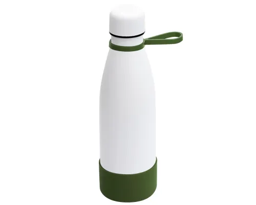 Термобутылка герметичная вакуумная Olivia To Go, белый/хаки