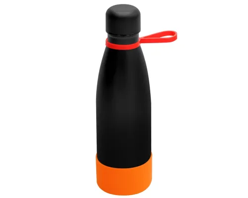Термобутылка герметичная вакуумная Olivia To Go, чёрный/красный/оранжевый