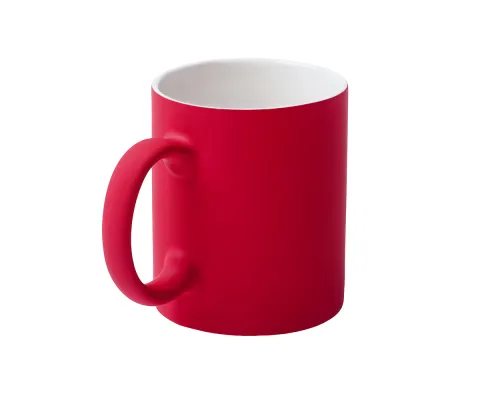 Кружка Bonn Soft, софт тач, красная