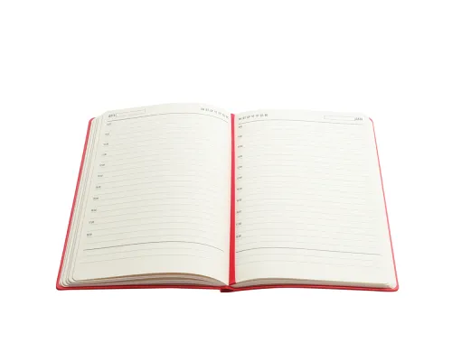 Ежедневник A5 недатированный Franco в мягком переплёте, красный