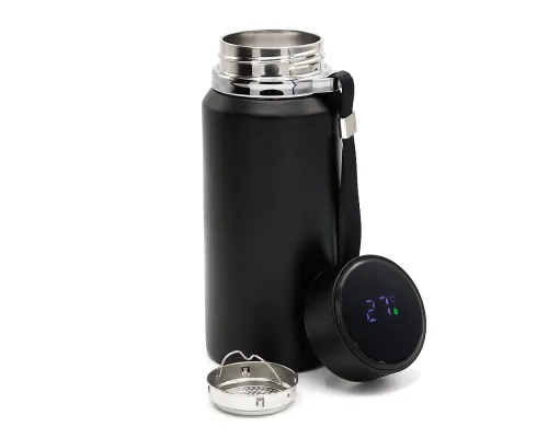Термос Henzo с дисплеем и инфьюзером, черный