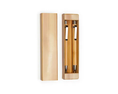 Набор ручек и карандашей из бамбука KIOTO, Дерево