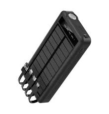 Внешний аккумулятор Xyron с солнечной панелью, 10000 mAh, черный