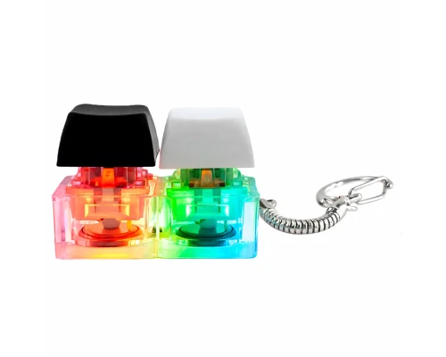 Брелок KeyDuo с LED подсветкой (фонарик), чёрно-белый