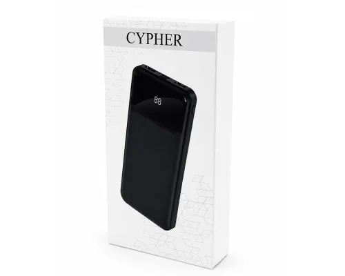 Внешний аккумулятор Cypher 10000 Mah, черный
