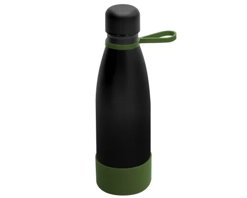 Термобутылка герметичная вакуумная Olivia To Go, чёрный/хаки