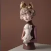 Статуэтка "Девушка со щенком"