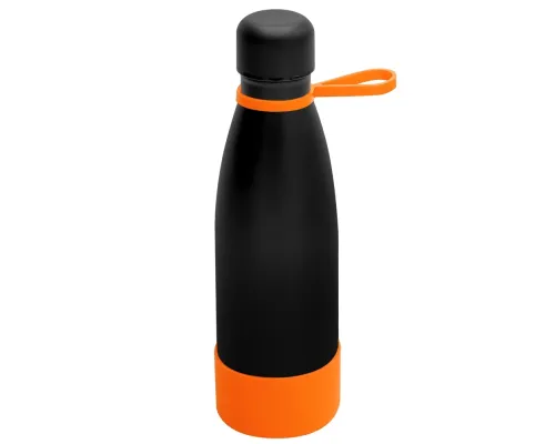 Термобутылка герметичная вакуумная Olivia To Go, чёрный/оранжевый Термобутылка герметичная вакуумная Olivia To Go, чёрный/оранжевый