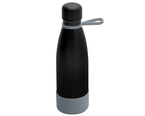 Термобутылка герметичная вакуумная Olivia To Go, чёрный/серый