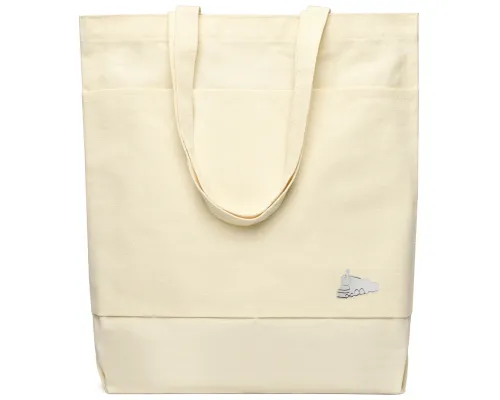 Сумка для покупок JETTA 325 г/м² с шильдом - поезд, натуральный