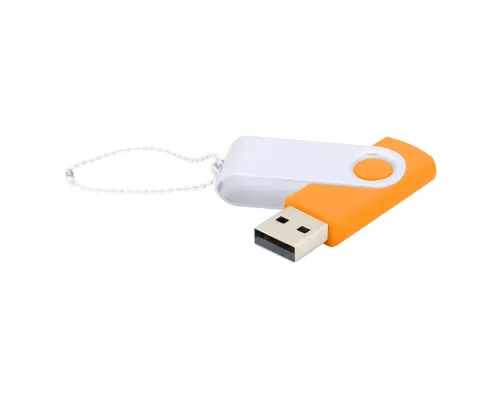 Флешка Designer To Go 2.0 USB 16Gb, оранжевый/белый