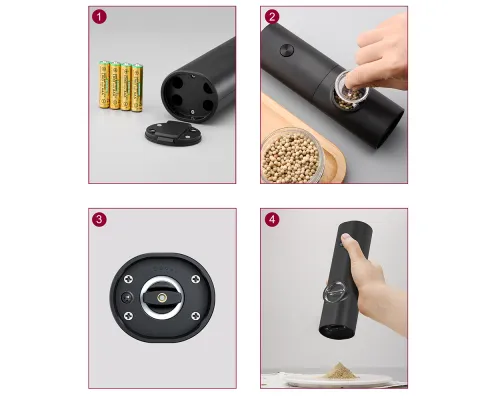 Мельница для специй Квиана, черный