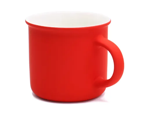 Кружка Camping, софт тач, красная