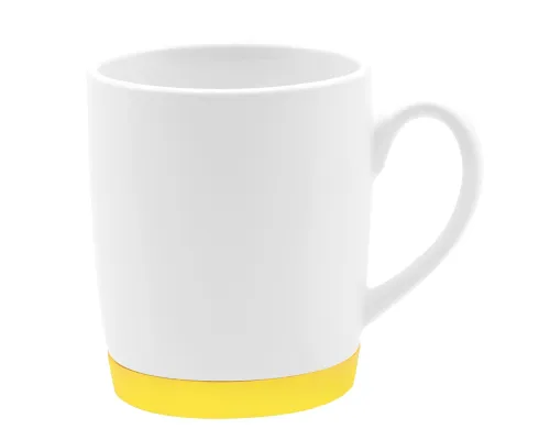 Кружка Make Me To Go, белая/жёлтая