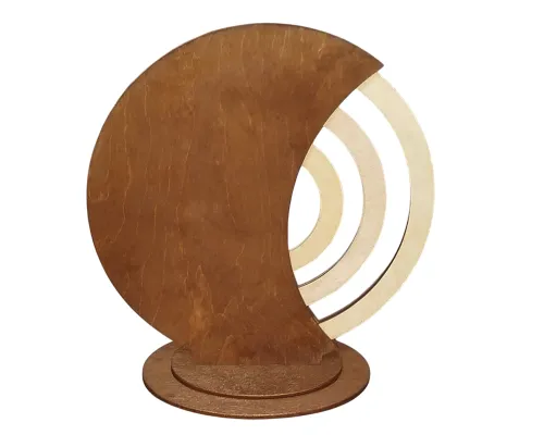 Вечный календарь из дерева Time коричневый