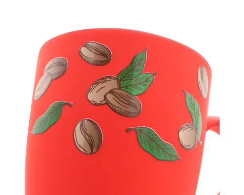 Кружка Elegante, софт-тач, 350мл, красная