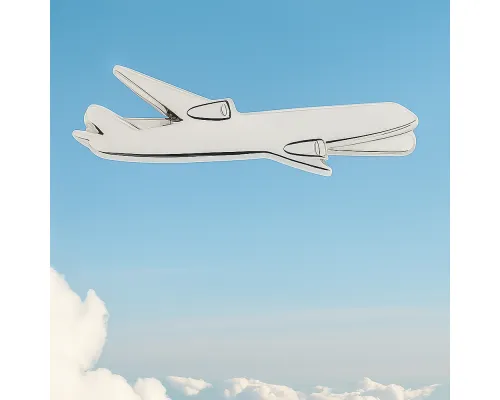 Шильд металлический - самолет