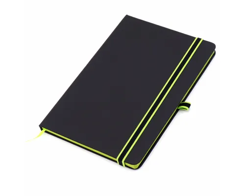 Ежедневник A5 недатированный Sir Lewis в твёрдом переплёте, зелёный кант