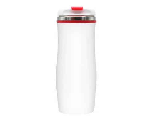 Термокружка Latte, бело-красный