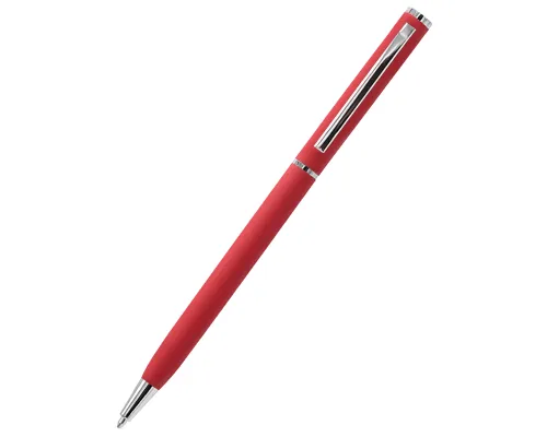 Ручка металлическая Tinny Soft софт-тач, красная