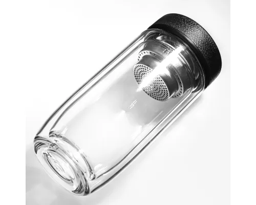 Термос стеклянный с LED-дисплеем Smartview, чёрный