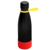 Термобутылка герметичная вакуумная Olivia To Go, чёрный/жёлтый/красный