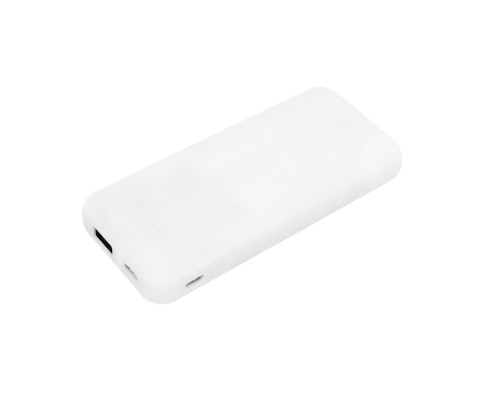 Внешний аккумулятор Arrida 5000mAh, с покрытием Baby skin, белый Внешний аккумулятор Arrida 5000mAh, с покрытием Baby skin, белый